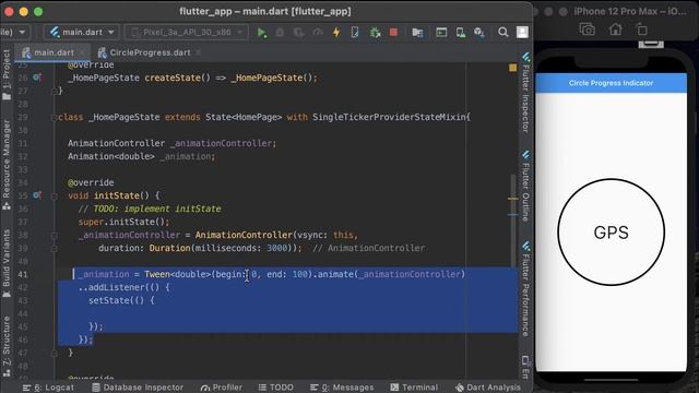 Flutter: Circle Progress Indicator Using PAINT смотреть онлайн
