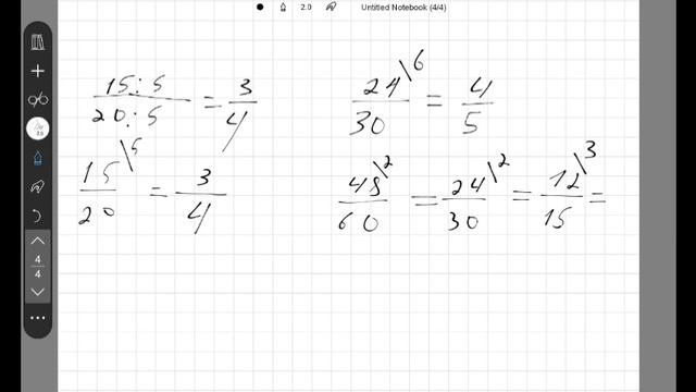 Урок 3, дробь, сокращение дробей, приведение дробей к общему знаменателю, сравнение дробей смотреть онлайн