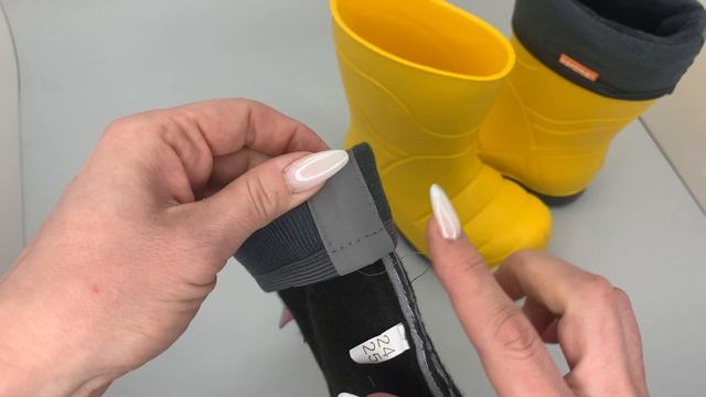 Сапоги Nordman Flash со съемным флисовым утеплителем 912-E03 (желтые) смотреть онлайн