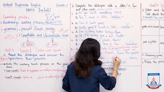 Class 5 - English - Unit 4 - Lecture 1 & 2 Listen & speak and Words - Allied School смотреть онлайн