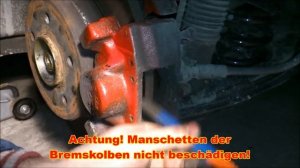 Bremsbeläge hinten wechseln | Mercedes Benz W210 W124