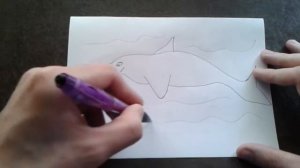 Как поэтапно нарисовать ДЕЛЬФИНА для начинающих и детей? How to DRAW Dolphin