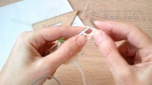 Треугольный платок спицами. Knit Solo