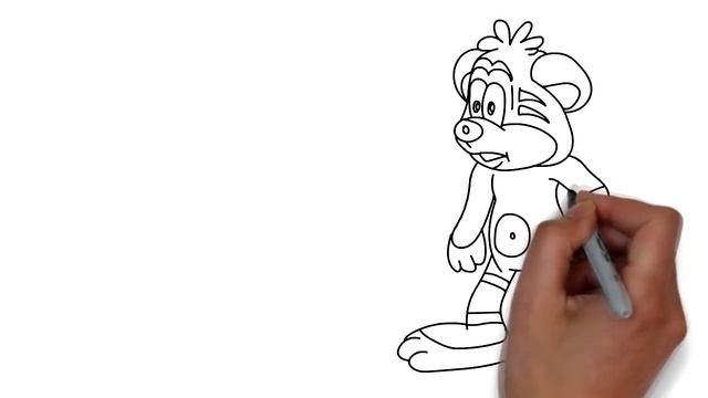 Как нарисовать Тигрёнка смотреть онлайн