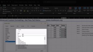 Advanced Custom Formatting   Set pass fail status Hindi