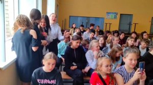 Народный гармонист России поэт Сергей Борискин в Демиховском лицее