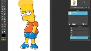 фотошоп: страшный барт симпсон