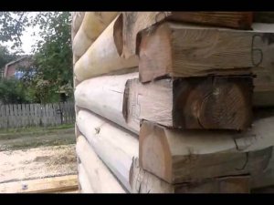 Подняли сруб! Летняя баня из осины - проект 2х3