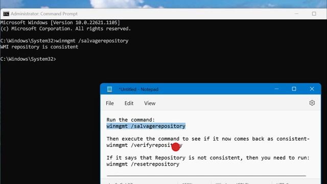 How to repair or rebuild the WMI Repository on Windows 11/10 смотреть онлайн