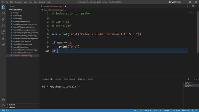 Indentation in Python || What is Python Indentation ? || Part #22