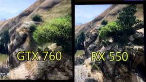 GTX 760 VS RX 550