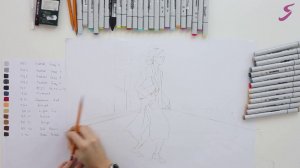 Мастер-класс по скетчингу «В ритме большого города» | Рисуем девушку в городе