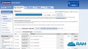 How to Download a CSV Bank Statement Using Nationwide