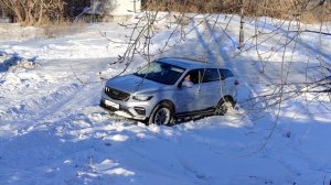 Geely Atlas Pro, работа полного привода.