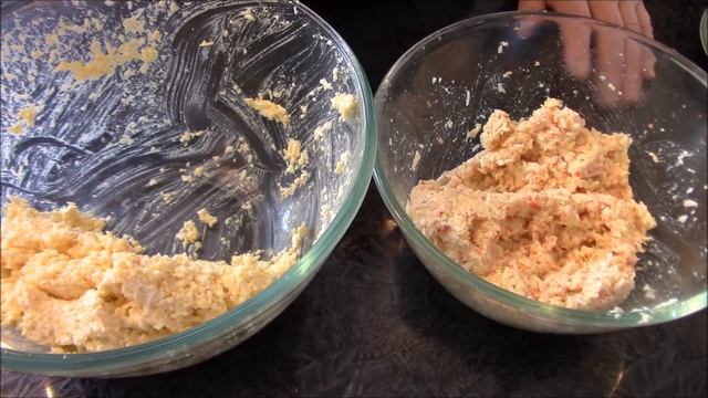 Сырные шарики Рафаэлло с двумя вкусами. Быстрая закуска для праздничного стола.