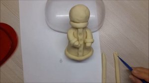 Cнегурочка из соленого теста, лепим снегурочку из теста своими руками!!!
