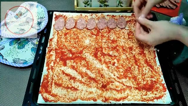 Пицца из лаваша в духовке/Lavash pizza