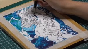 How to Paint Seiryu with watercolors