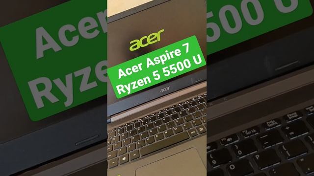 Aser Aspire 7 Ryzen 5 5500U Boot Test After Update || #acer ||