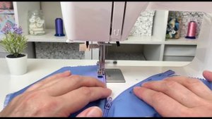 ELNA HM1606. Вшивание молнии