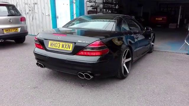Mercedes SL 5.4 Supercharged V8 with a Longlife Exhaust смотреть онлайн