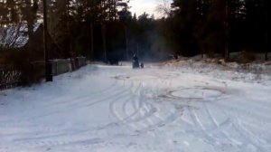 Зимний Дрифт на трицикле иж планета 2