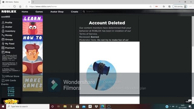 How To make A Fake Ban (Roblox) смотреть онлайн