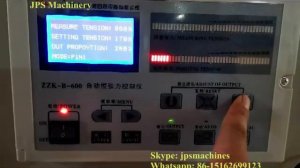 How to operate manual mode setting on ZZK-B-600 automatic rewinding tension controller