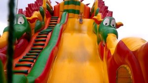 ? Прыгаем на батуте ? Детская площадка: батут, надувная горка, прыжки на батуте ?