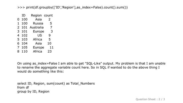 Pandas : Renaming Column Names in Pandas Groupby function смотреть онлайн