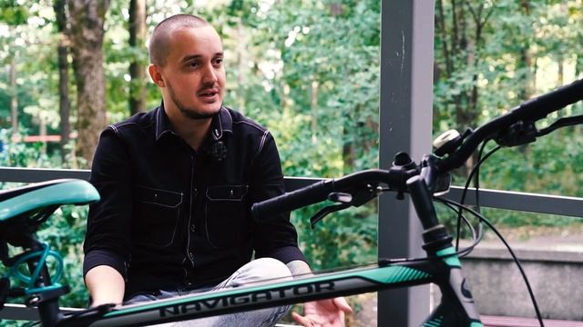 На работу на велосипеде в Ставрополе. Евгений Кайбе