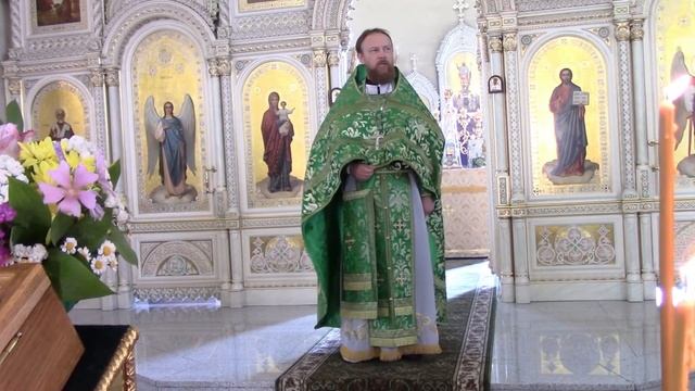 Обретение мощей прп. Сергия Радонежского. Проповедь по прочтении Евангелия смотреть онлайн