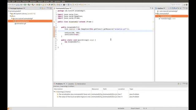 Comment afficher une image GIF animée en utilisant java swing смотреть онлайн