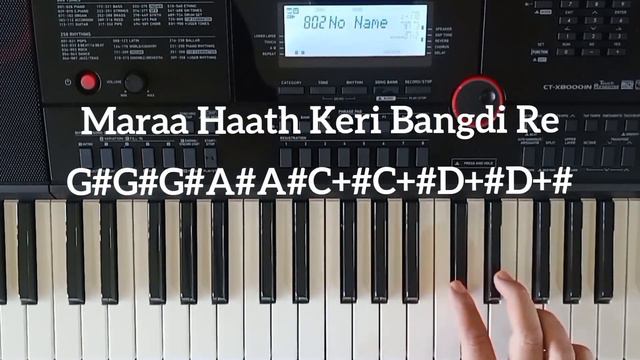 Vadaldi Varsi Re Garba Piano Tutorial By Sanjay How To Play Song on Piano How To Learn Piano Easily смотреть онлайн