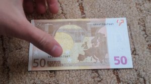 Пополнение коллекции банкнот. 50 евро 2002.
