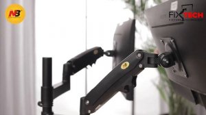 NB H180  - Настольный кронштейн для двух мониторов на газовом подпоре.