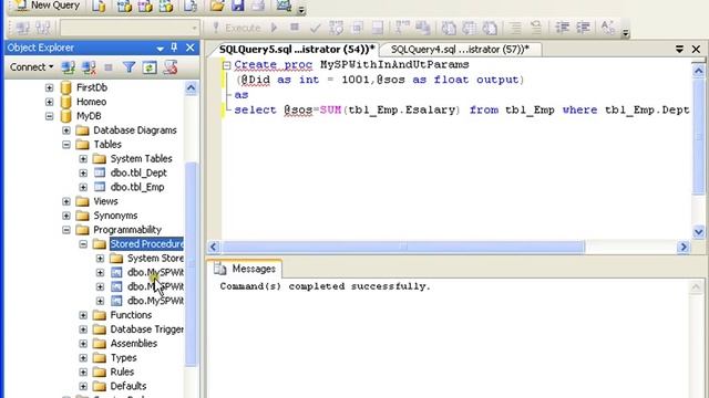 Stored Procedures With Input And Output Params In MS Sql Server (14 of 15)