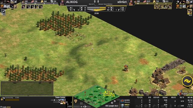 AOE2 The Banano Open Classic (Open Division) X0r6st VS Alikog смотреть онлайн