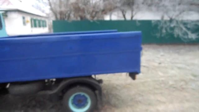 Самодельный мини грузовик на базе мотоколяски С3Д (дополнение к первому видео). смотреть онлайн