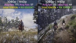 6500xt Vs 5500xt with 10900k Rx 5600 Xt Video