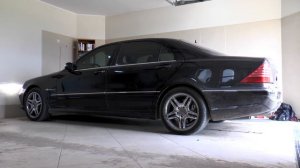 Mercedes S 55 AMG Kompressor (W220) exhaust sound (factory)