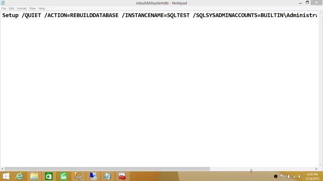 SQL Server DBA Tutorial 86-How to Rebuild Master and other System Databases in SQL Server