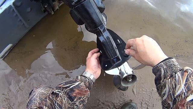 Установка гидрокрыла SE sport - SE300 на лодочный мотор. смотреть онлайн