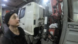 КМУ UNIC URV550. Меняем трос и делаем очередное техническое обслуживание