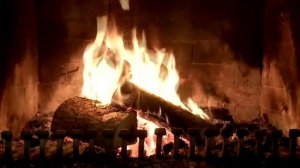 Видеофон - Камин дровяной, классический (фон для телевизоров и мониторов)