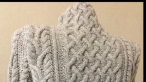 Pletena moda.Цельновязаный воротник стойка #2