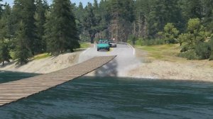 Тачки против подвесного моста #4 – BeamNG.Drive