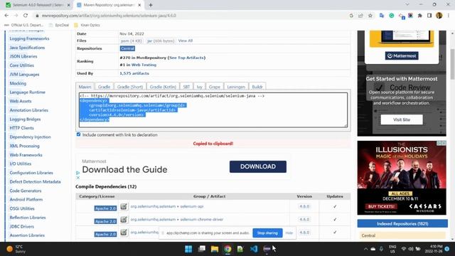 Selenium 4.6.0 Setup | No .exe File | Eclipse | Maven