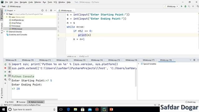 Python Program Find Even or Odd Number in a Specific Range using While Loop | Python Tutorial смотреть онлайн