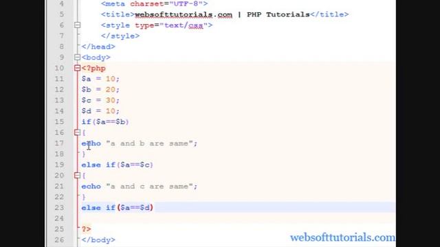 Php tutorials in hindi urdu 15 else if statement in php | PHP Master | Learning смотреть онлайн
